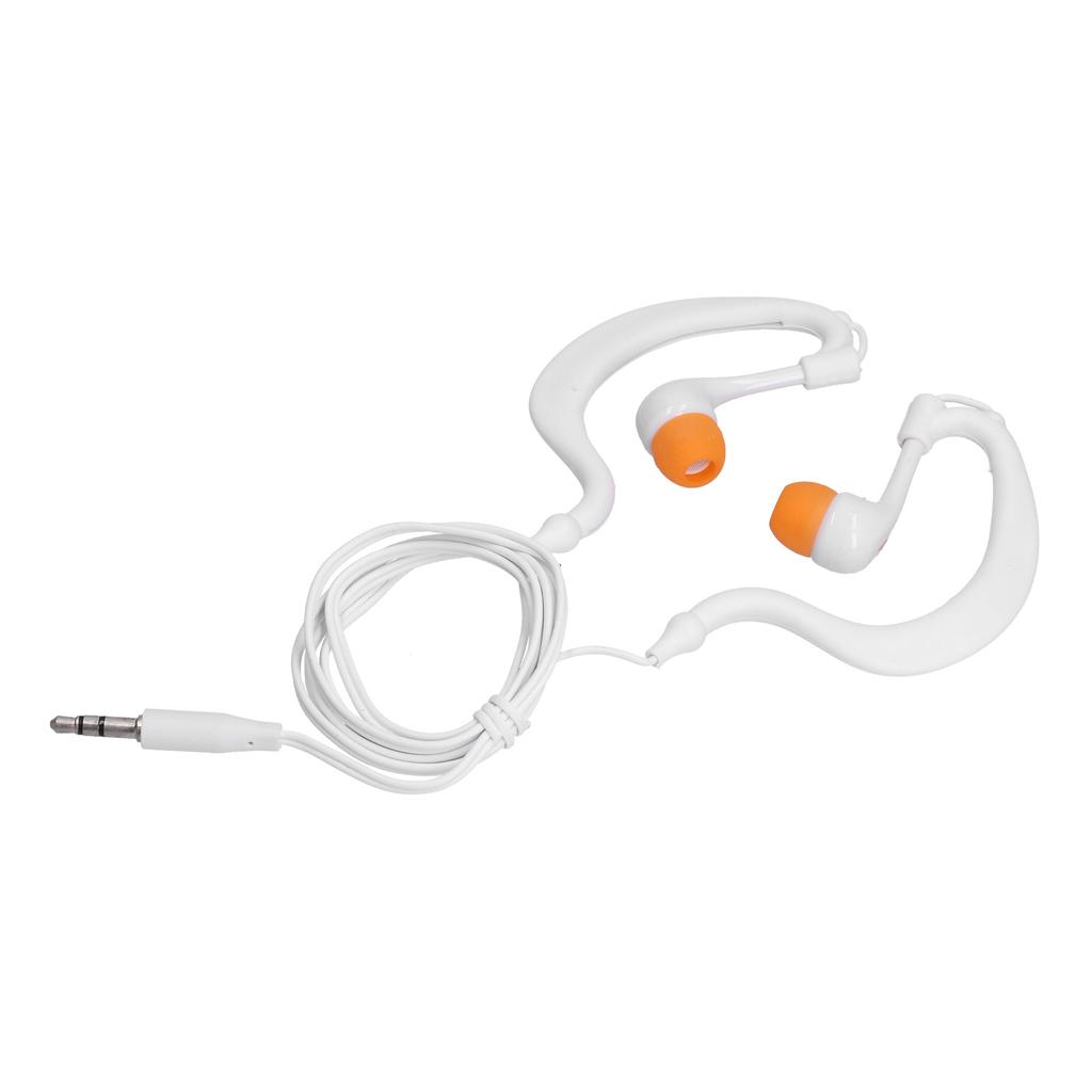 Swimming Headphones 3.5mm Plug Waterproof Conduction Headphones with Replace Earplugs for Swimming