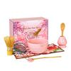 Japanese Matcha Bowl and Whisk Holder Tea Bowl with Pouring Spout for Office Table Tea Ceremony Party Gift