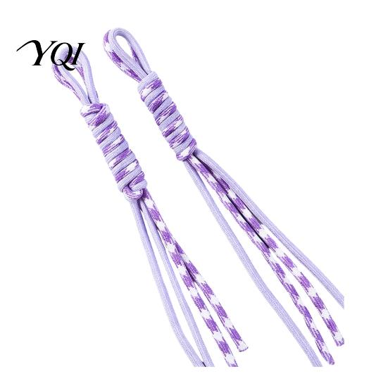 Custom Keychain Findings for Beads 2Pcs Parachute Cord Ropes, Braided Nylon Charms, Colorful Versatile Crafting Supplies DIY Bag Charms Purse Handbag