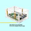Transparently Acrylic Case For RPi 5 Case Featuring Precise Openings for Connectors and Active Cooling Port Support