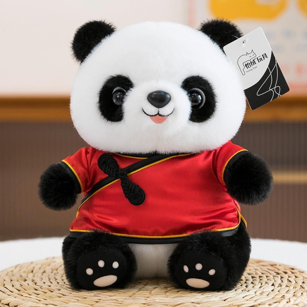 Soft Pillow Plush Panda Pendant Chinese Style Stuffed Animal Toys Panda Plush Toy  Xmas Present