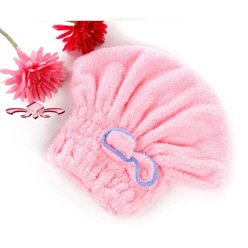 Absorbent Quickly hair drying shower cap turban towel Microfiber hair towel Bathroom Products for Women Girls Ladies