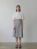 Maensyeonhem Linen Wrap Skirt_Charcoal
