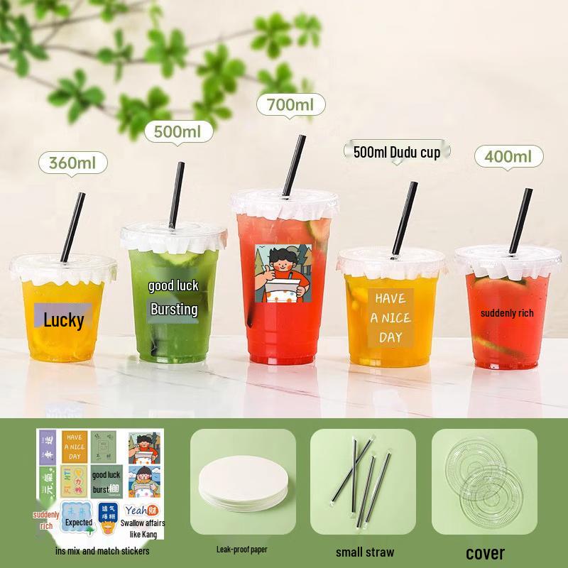 

Одноразовые пластиковые стаканы для холодных напитков и бабл-ти