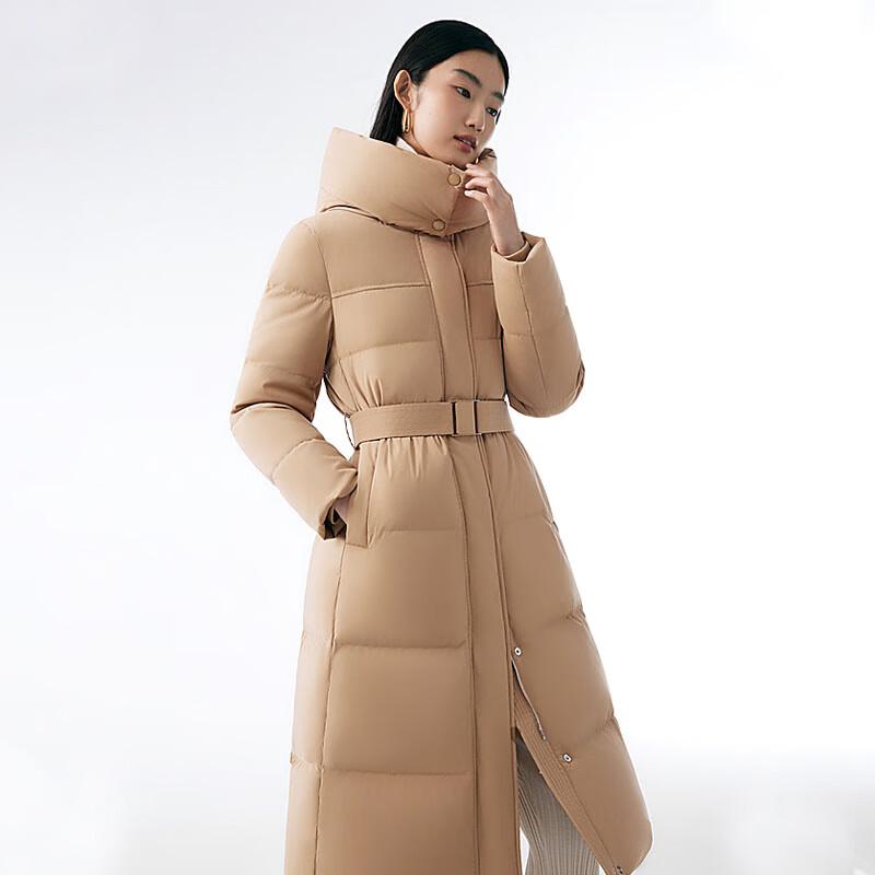 

BOSIDENG Women s Long Luxury Slimming Down Jacket B30144586 180/100A