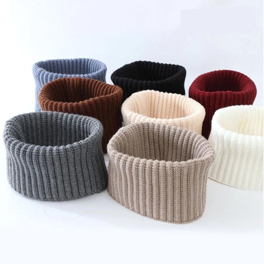 New Fashion Unisex Knitted Neck Scarf Solid Cashmer Winter Sport Scarves Outdoor Windproof Face Cover For Skiing Running Cycling