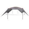 Camping Tarp Waterproof Grey and Orange 695 x 580 x 200 cm