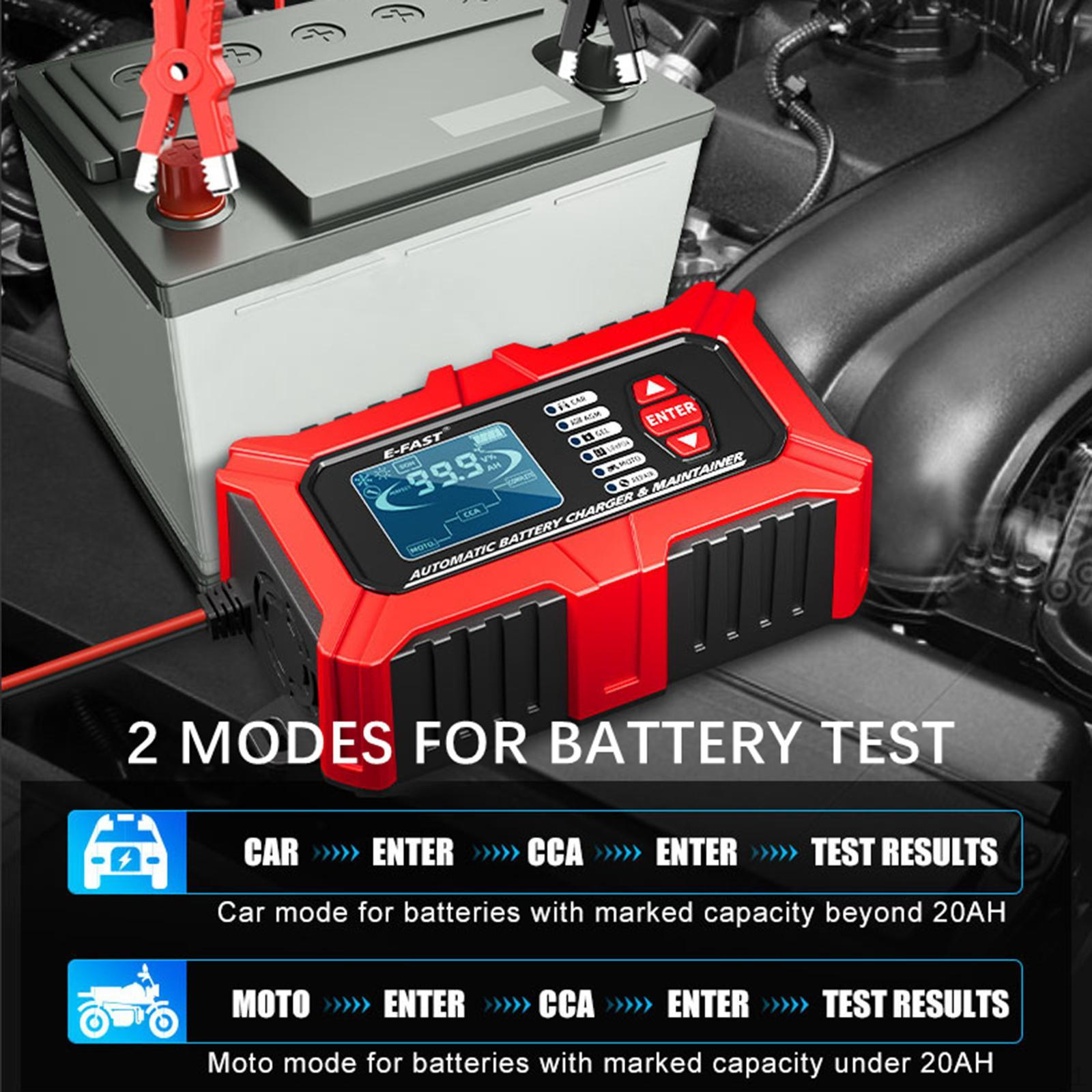 

Автоматическое зарядное устройство 12В 6А для грузовой морской сельскохозяйственной техники Красное красный