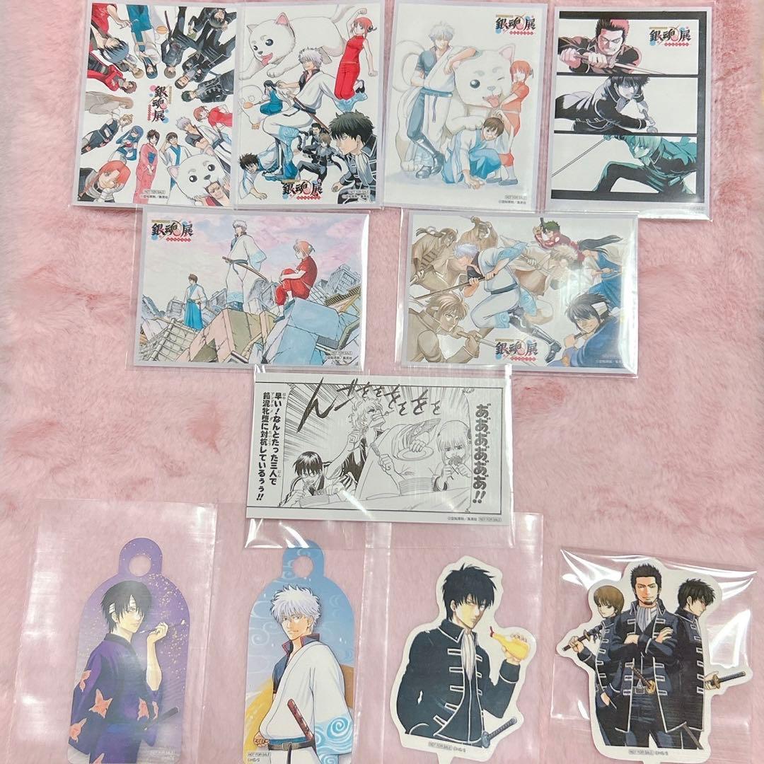 [USED] Gintama Exhibition Akita Collaboration Cafe Novelty Card Bonus Complete Set