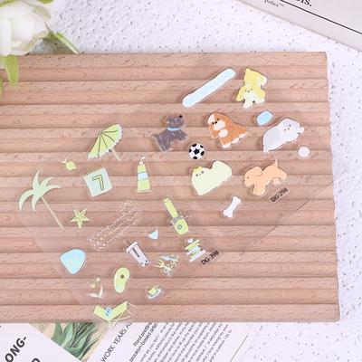 A Set Cute Computer Stickers, Funny Three-dimensional Jelly Planner Decorative Stickers Mobile Phone Stickers