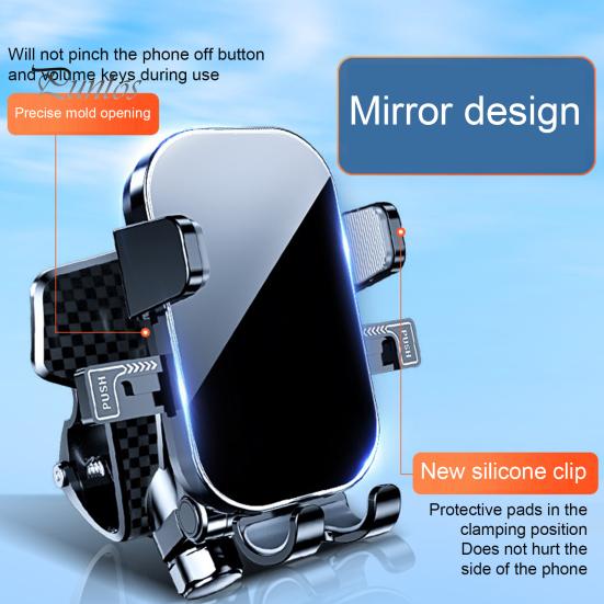 Biltelefonhållare 360 ​​graders justerbar instrumentbrädesfäste Universal fjäderklämma Multifunktionell bilhållare för mobiltelefon Stödfäste Telefontillbehör