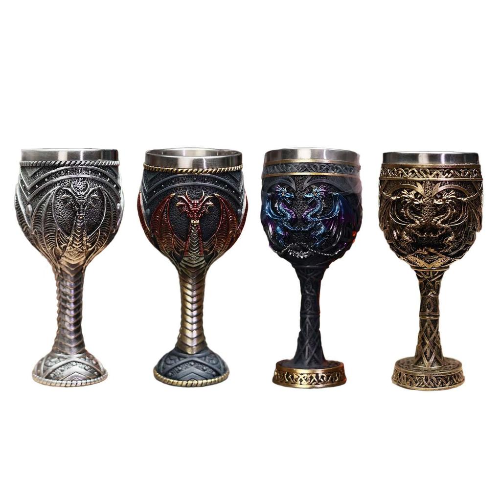Vintage Medieval Goblet Wedding Reusable Multipurpose Gifts Handcraft Engraved