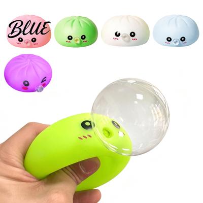Slow Rebound Dumpling Toy Cartoon Expression Bubble Stress Relief Steamed Bun Fidget Squeeze Hand Relaxation Decompression Tool Rising