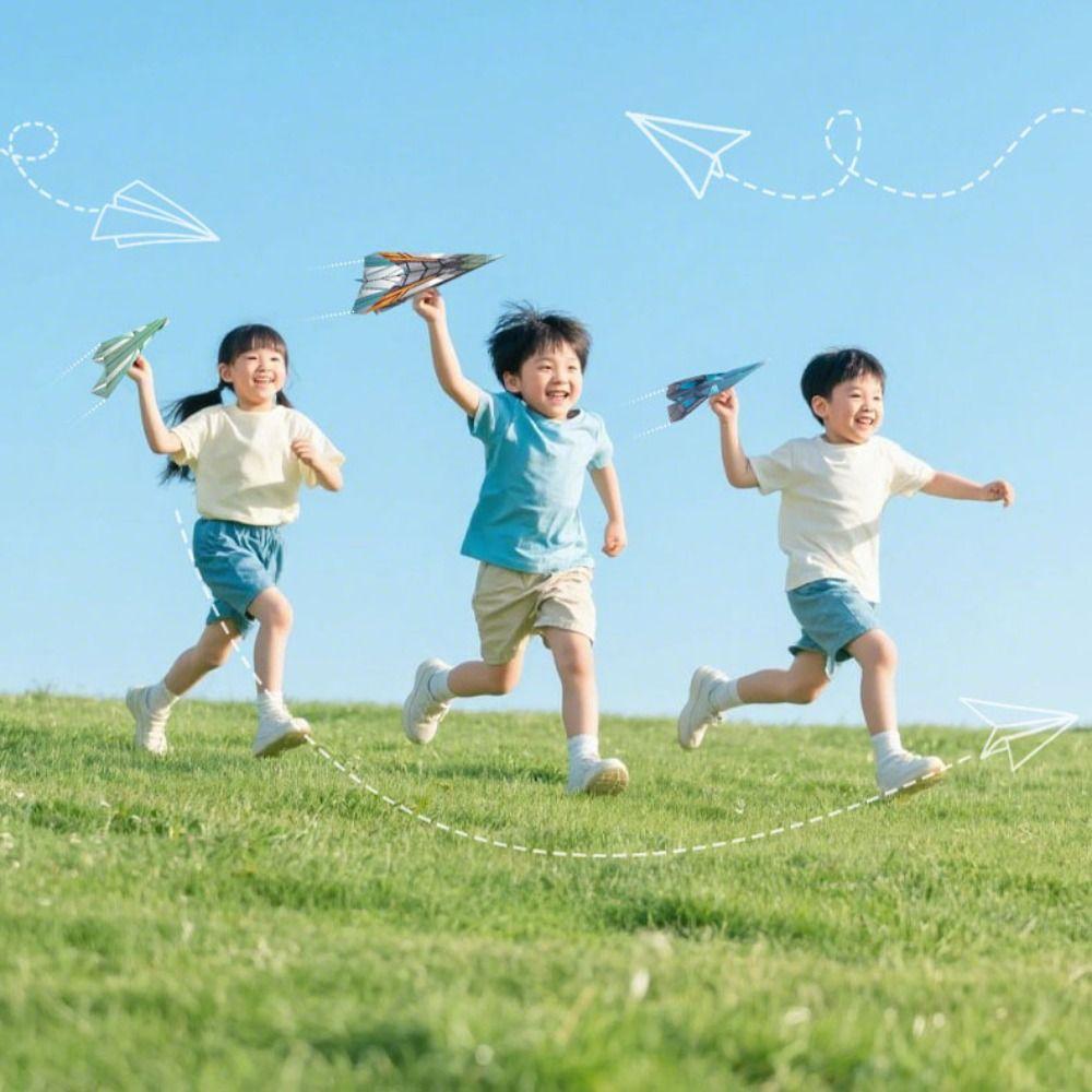 Art Learning Handmade Airplane Origami Montessori Versatile Paper Aircraft Toy  Boys Baby Girls
