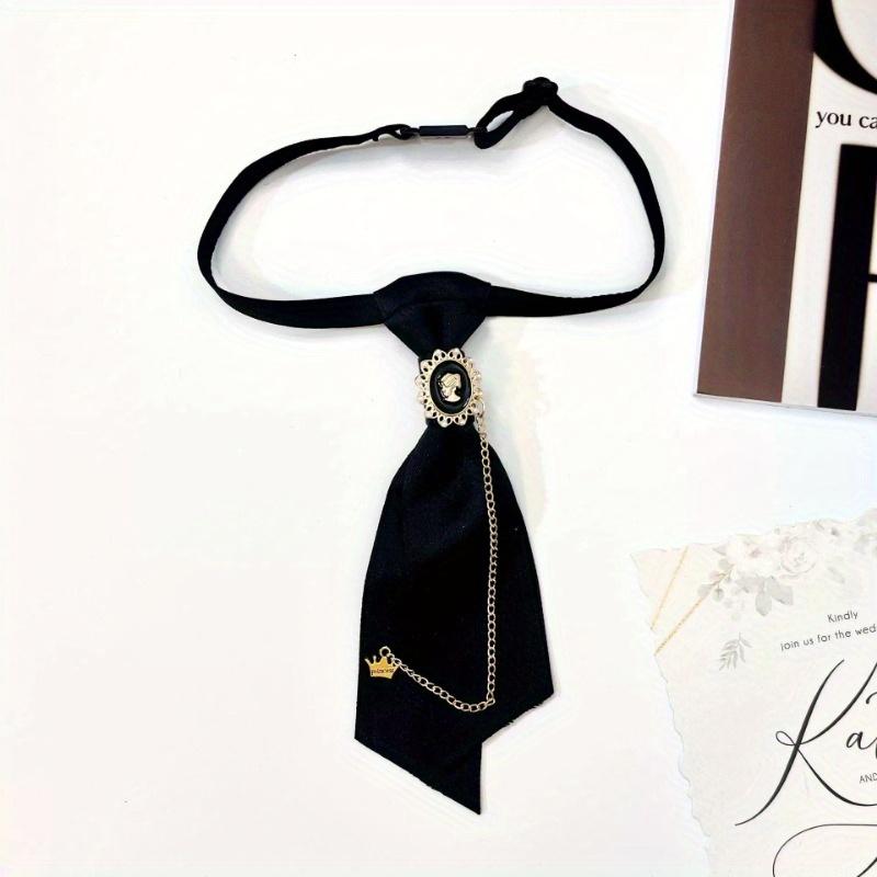 9 Styles Fashion Necktie Metal Chain Crystal Pendant Jewelry Bowtie Evening Adjustable Pre-Tied JK Shirt Decoration Bow Tie