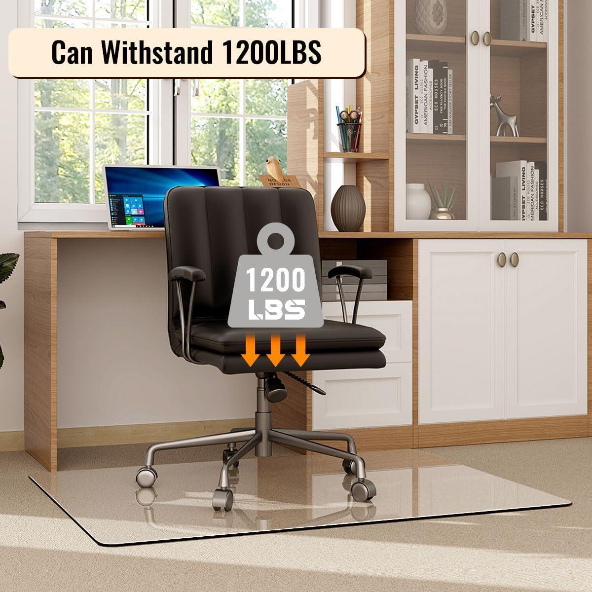 

Мягкий стеклянный коврик из ПВХ, защитный коврик для деревянного пола, противоскользящий коврик для офисного кресла 76*122cm*1.5mm