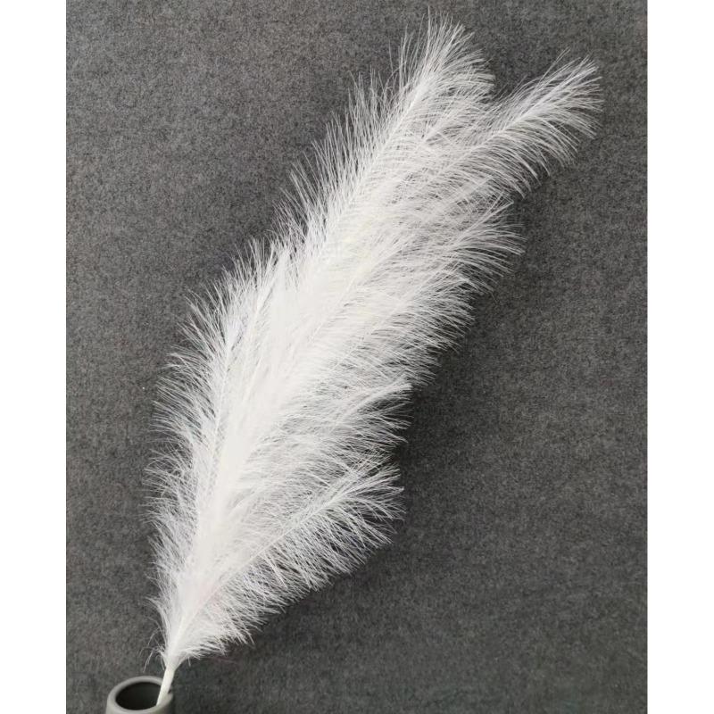 1 szt. Sztuczna trawa pampasowa 120 cm Duża puszysta sztuczna trzcina Sztuczne kwiaty Dekoracyjny bukiet trawy ogonowej Boho Wystrój domu Akcesoria ślubne biały