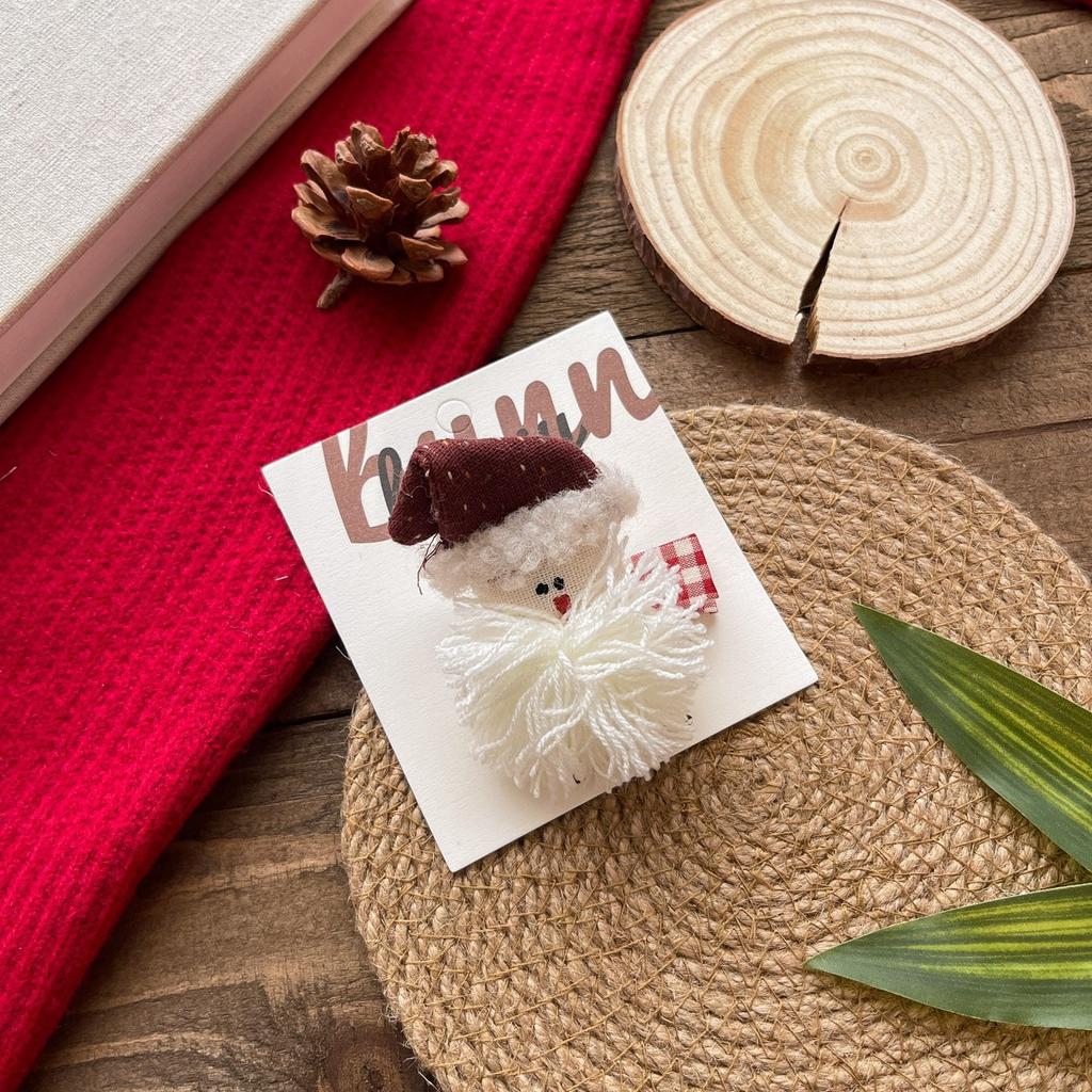 Christmas Cartoon Hair Clip Gingerbread Man Xmas Tree Children Hair Clip Korean Sweet Cute Little Girls Hair Style Accessories