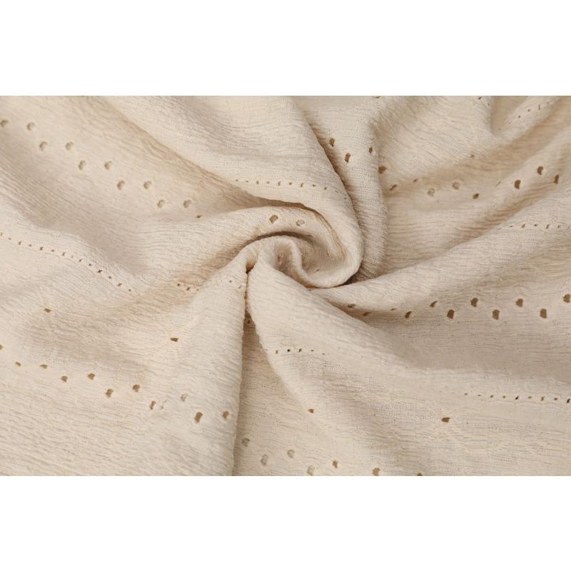 Einfarbige Rundhals Kurzarm Strukturierte Damen T-Shirts