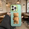 Brown Bear Back View Shockproof Phone Case for Iphone 16 15 14 13 12 11 Pro Max/Mini Anti-Scratch Premium Hard Cover