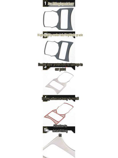 Zhonghua V6 Gear Shift Panel & Console Stainless Steel Decoration Accessories