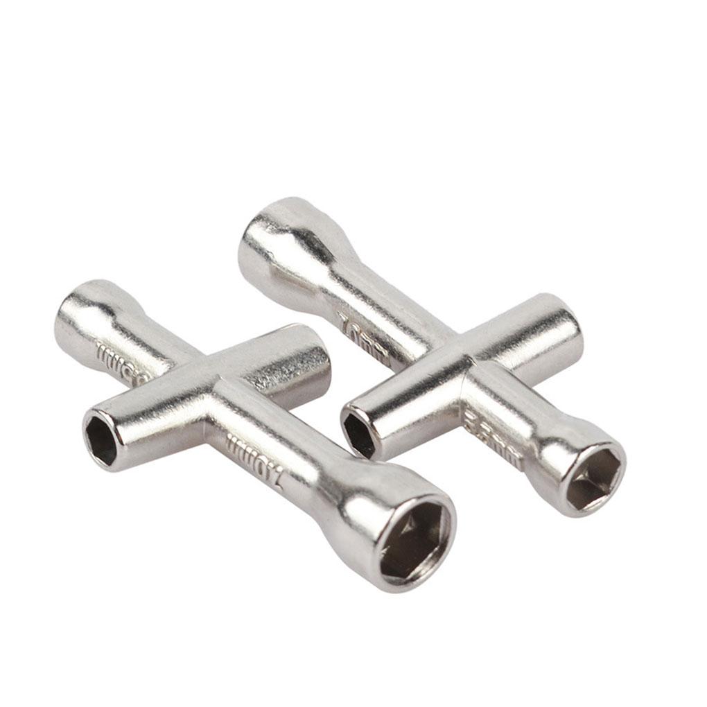 Compact And Heavy-duty Crosses Socket Wrench For Professional Silver Efficient