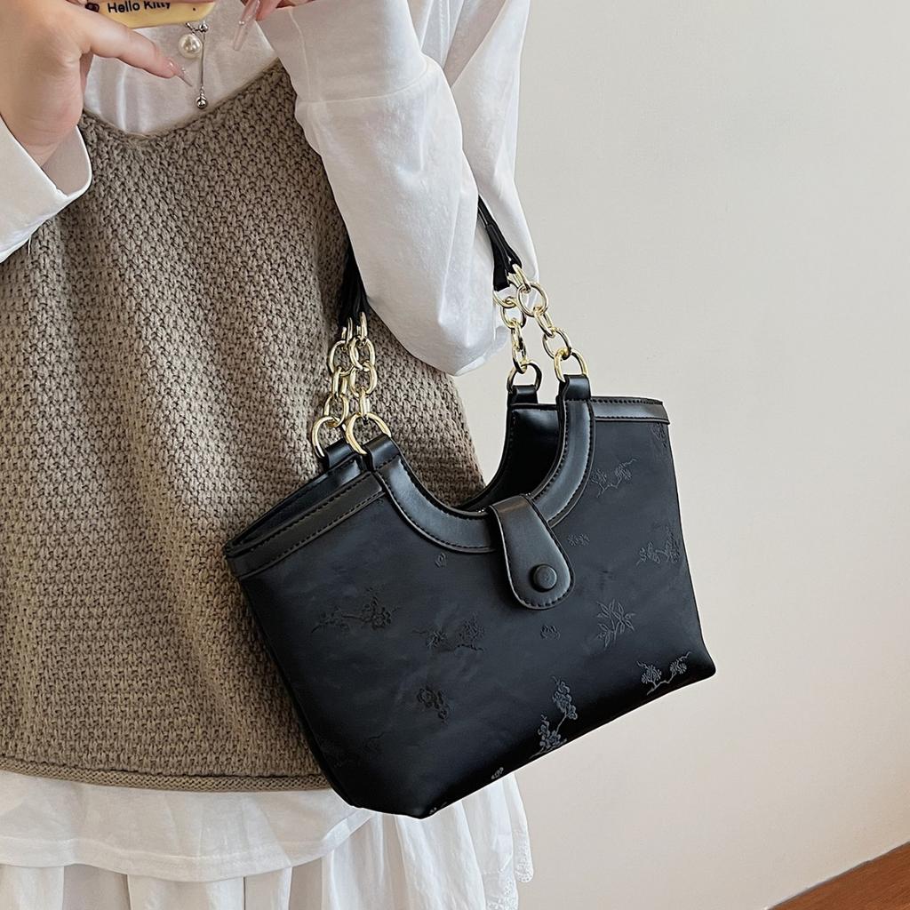 2025 new printing fashion retro versatile simple atmosphere large capacity women messenger bag tote bag handbag