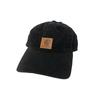 carhartt Gewaschenes und distressed Street Hip-Hop Markenlogo Baumwolle Baseballkappe Herrenstil Schwarz F - Ohne Box