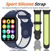 Sportliches Silikonarmband für Redmi Watch 6/5/4 Smartwatch Sportband Ersatz Atmungsaktives Armband für Xiaomi Band 8 Pro/9 Pro Zubehör