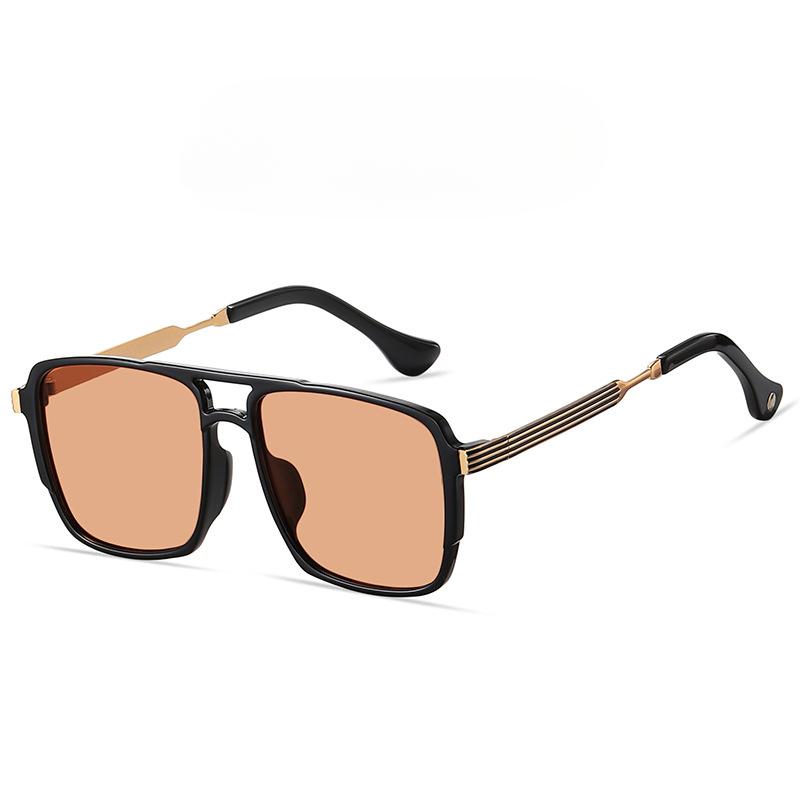 New Polarized Sunglasses Trendy Double Beam Tr Sunglasses Large Frame Men's and Women's Same Sun Glasses