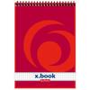 Spiral Notebook x.Book, A7, 50 Pages, Squared