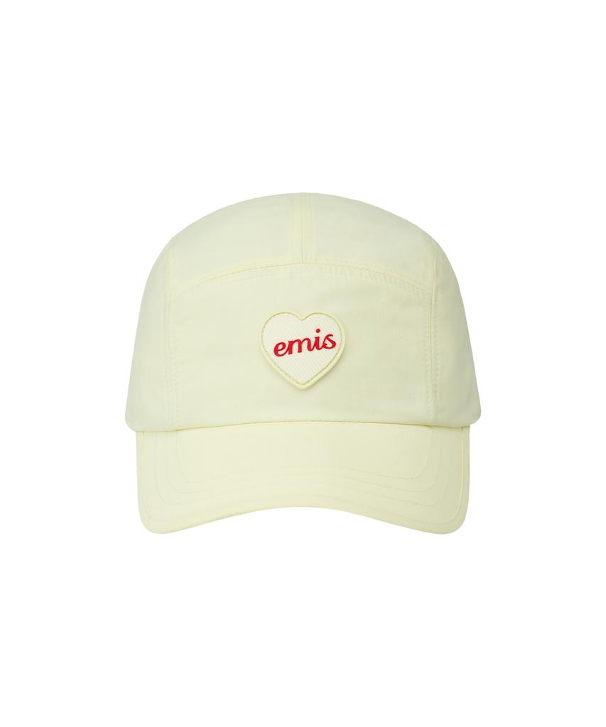 Imiseu Heart Rubber Patch Camp Cap-Ivory