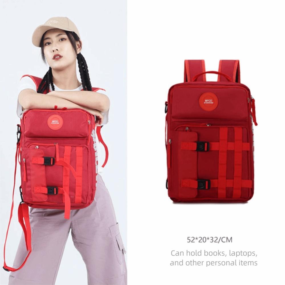 

Multifunctional Hiking Backpack Waterproof Shoulders Bag Fashion Travel Bag For Women Man червоний