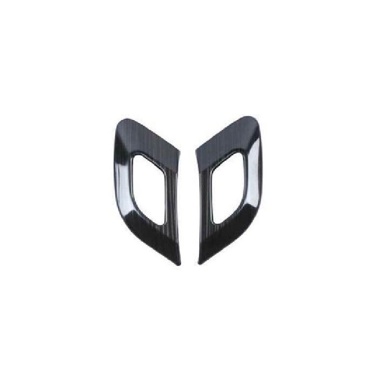 For Chevrolet Blazer 2019-21 Black Titanium Inner Door Handle Bowl Frame Trim 2X