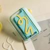 Dispenser automatico pop-up per filo interdentale, scatola compatta e portatile per filo interdentale con portaclip ricaricabile per uso domestico, in auto, in campeggio