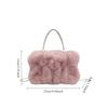 Gentle and Furry Women's Handbag, Fashionable and Versatile Solid Color Crossbody Bags, Suitable for Commuting and Banquets