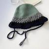 Handmade Bucket Hat Handwoven Colorful Openwork Crocheted Hat for Music Festival Stylish Colorful Fisherman Hat
