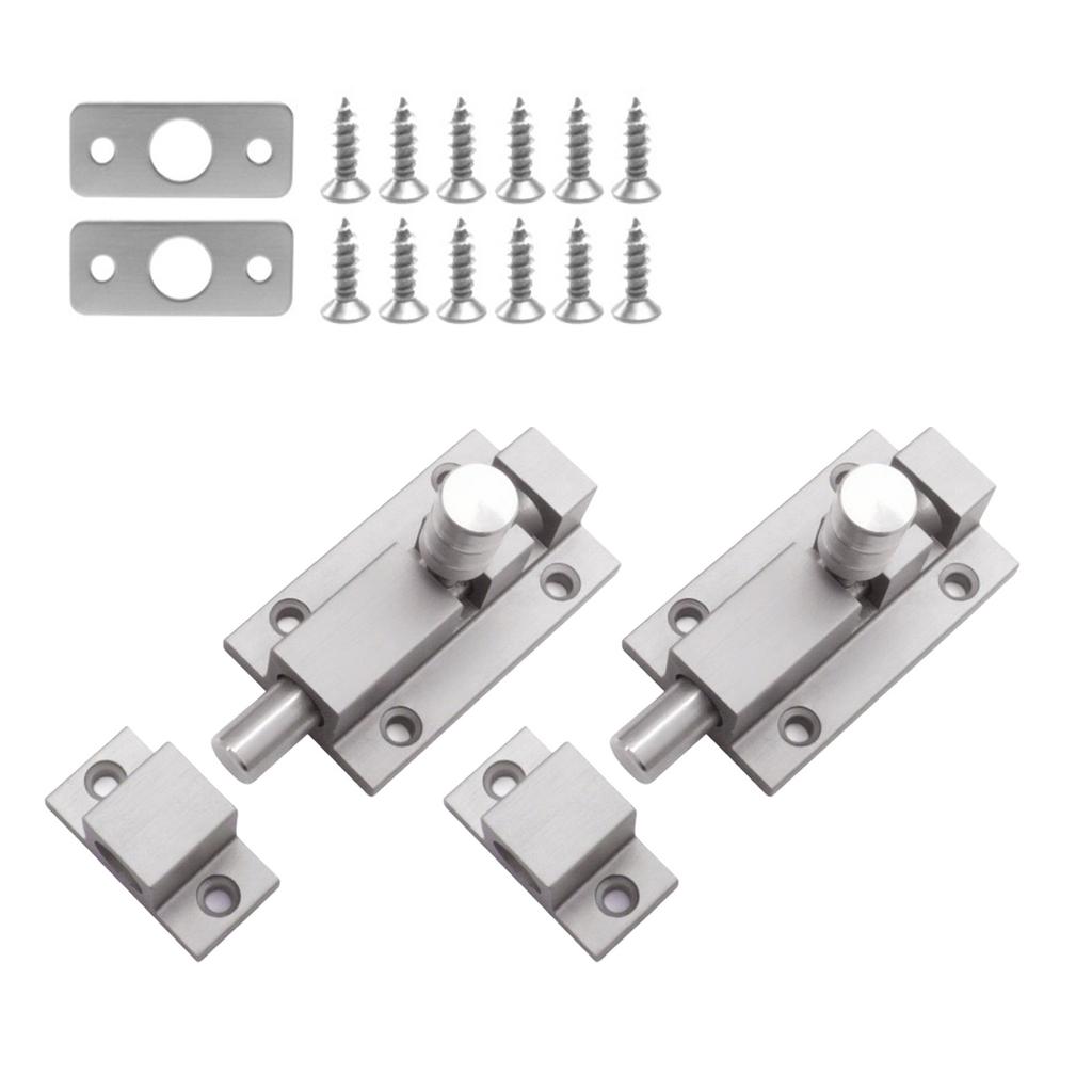 Stainless Steel Mount Door Bolt Rusts Proof Heavy Type Cabinet Latches For Outdoor Security Easy Installation