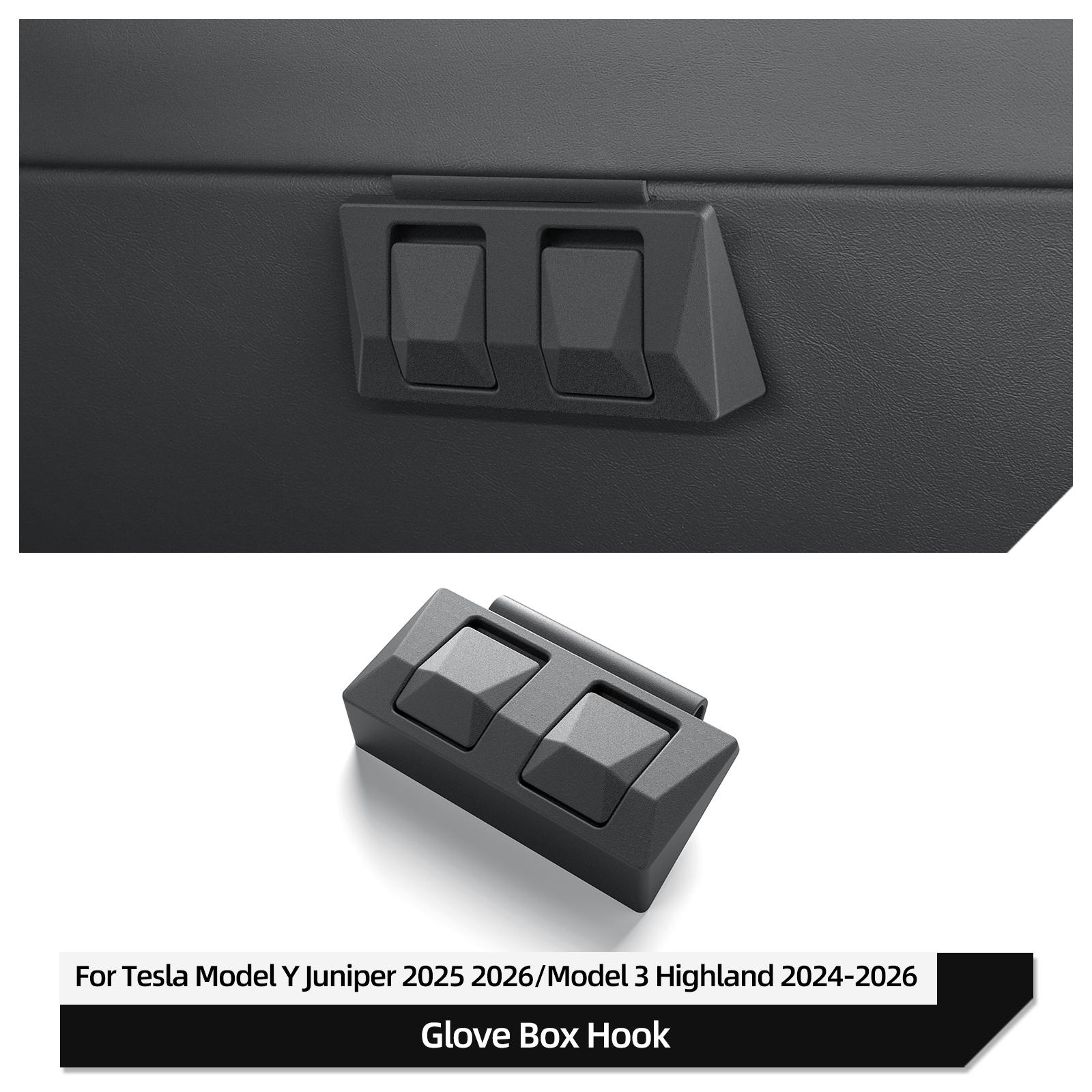 

for Tesla Model Y Juniper 2025/Model 3 Highland 2025 Car Glove Box Storage Hook Interior Modification Functional Accessories