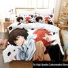 Anime Bungo Stray Dogs Bedding Set Boys Girls Twin Queen King Size Duvet Cover Pillowcase Bed boys Adult Home Textileextile
