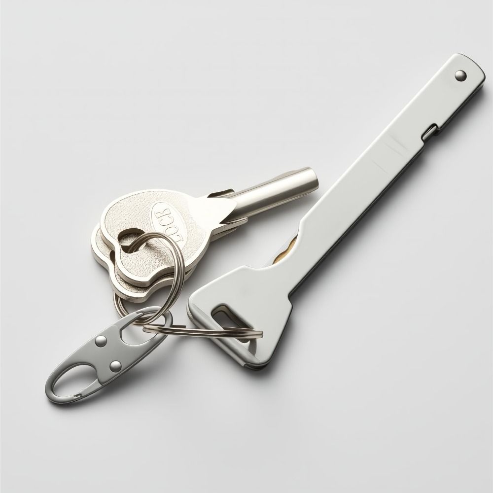 4 PCS Security Anti Theft Zipper Clips Elegant Design Double Opening Carabiner Clips Small Size Zipper Pull Replacement Travel