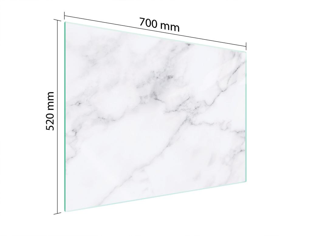 SZKLANA PŁYTA OCHRONNA NA KUCHENKĘ 70x52 MARMUR