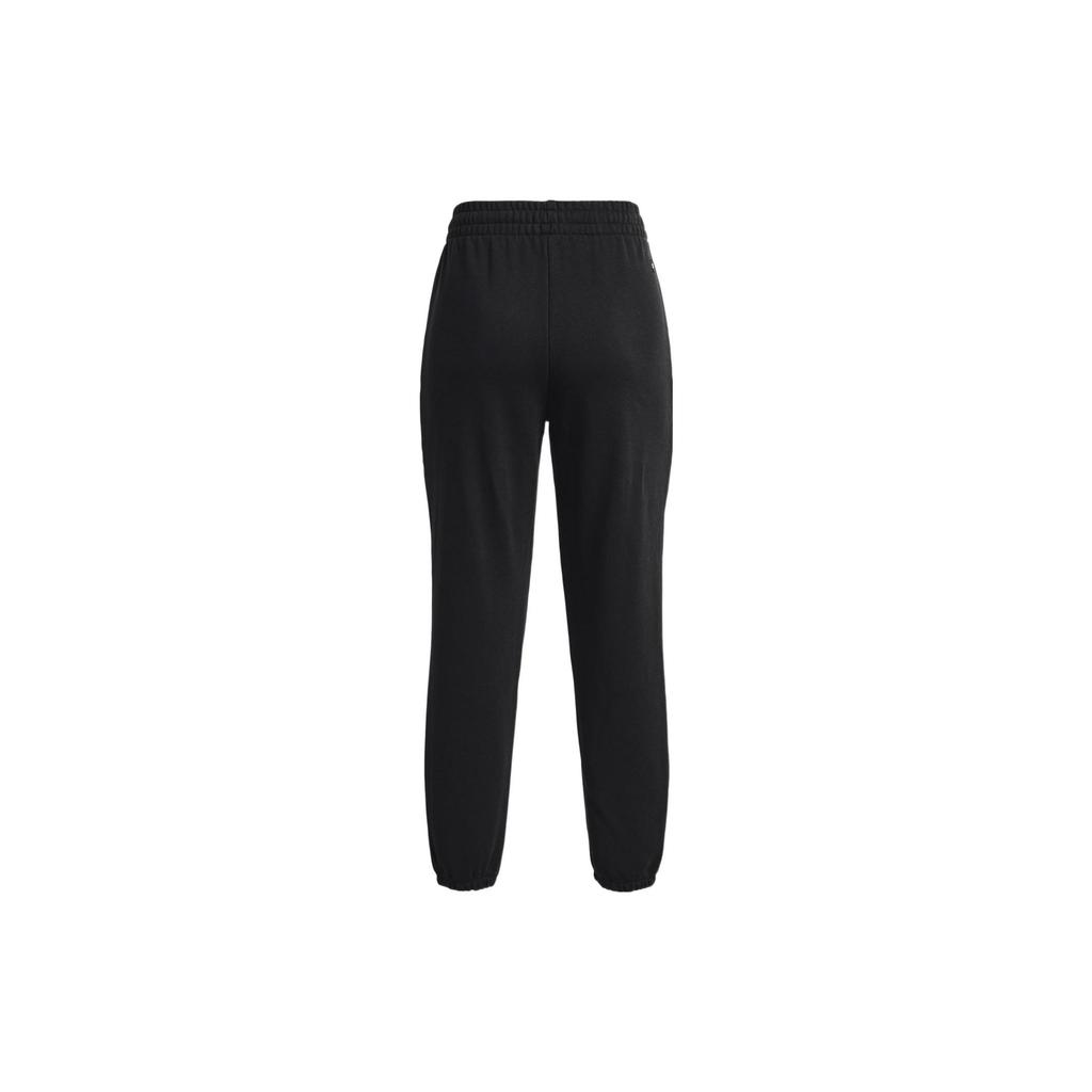 Under Armour Letter Logo Print Joggers Women Bottoms Black 1379004-001