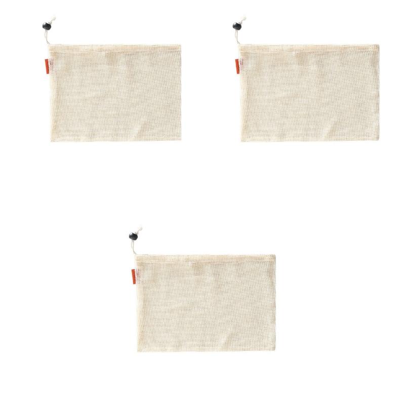 Breathable Cotton Drawstring Storage Bags Assorted Sizes For Freshness Produce Kitchen Organization Sustainable small