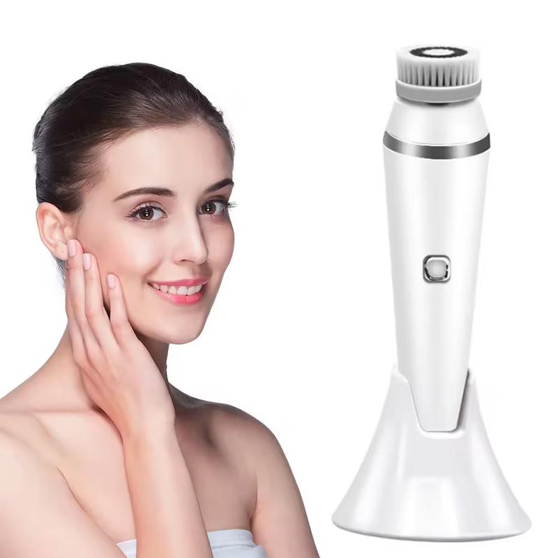 Wasserdichter Gesichtsreiniger Silikon Gesichtsbürste Elektrische Gesichtsreinigungsbürste Silikon Massage Gesichtsreinigungs-Peeling
