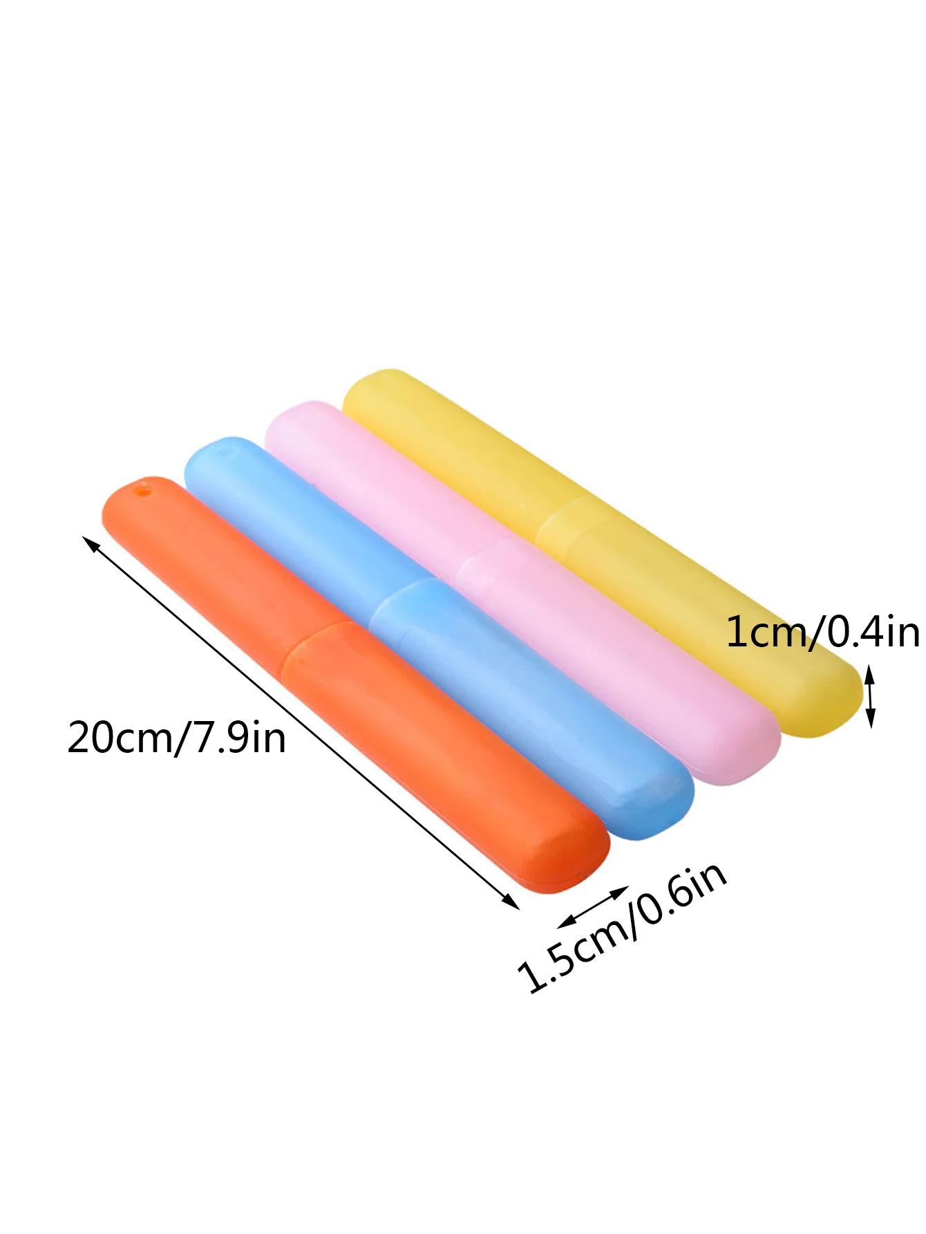 

1 шт. Дорожный портативный набор для зубных щеток, семицветный матовый чехол для зубных щеток, держатель зубных щеток, стакан для зубных щеток