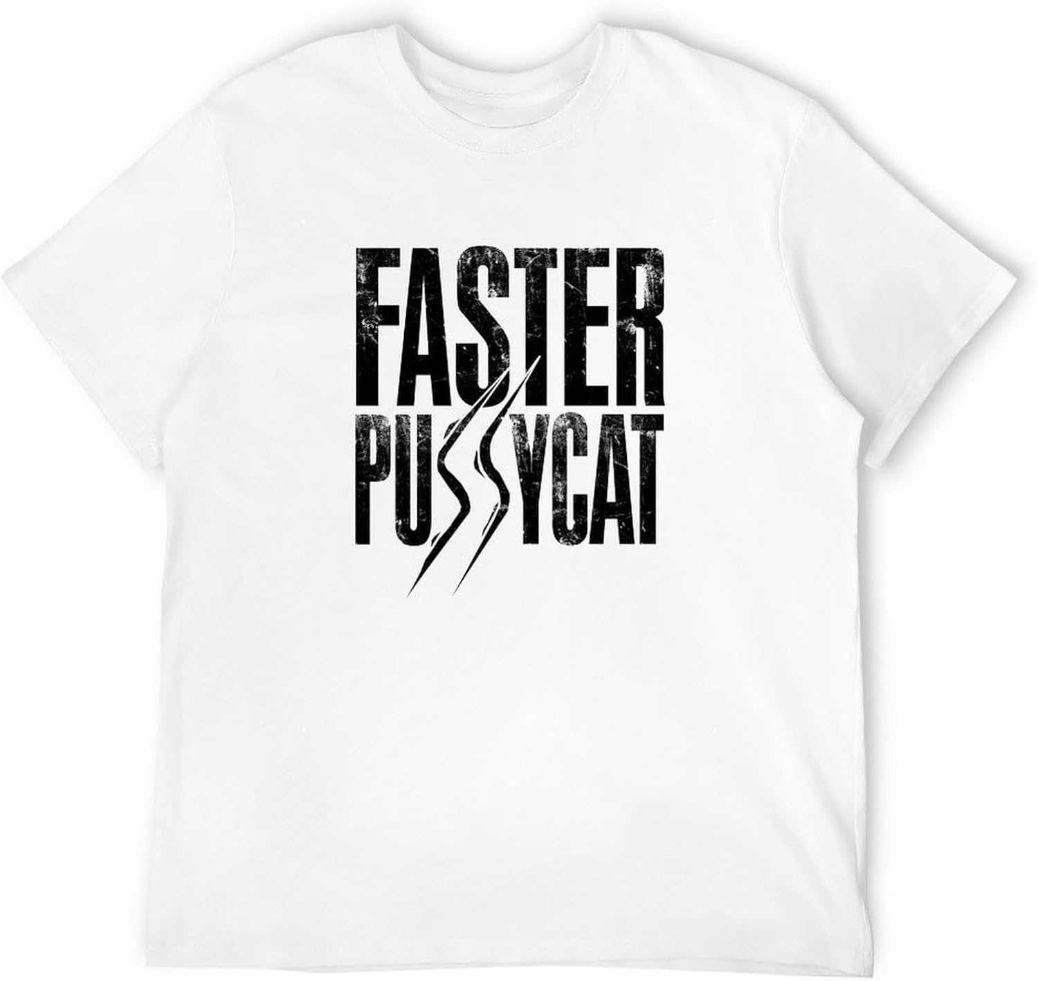 Faster Pussycat Logo Short-Sleeve T Shirt for Man L белый