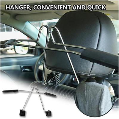 Clothes Hanger For Car Removable Headrest Coat Hanger Space Saving Hanger Back Seat Coat Hanger For Suits Shirts Sweaters