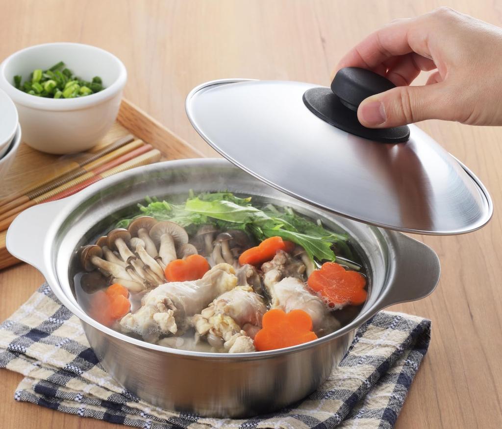 Yoshikawa Donburi Pot & Ramen Pot Combined Lid Made In Japan 1216031