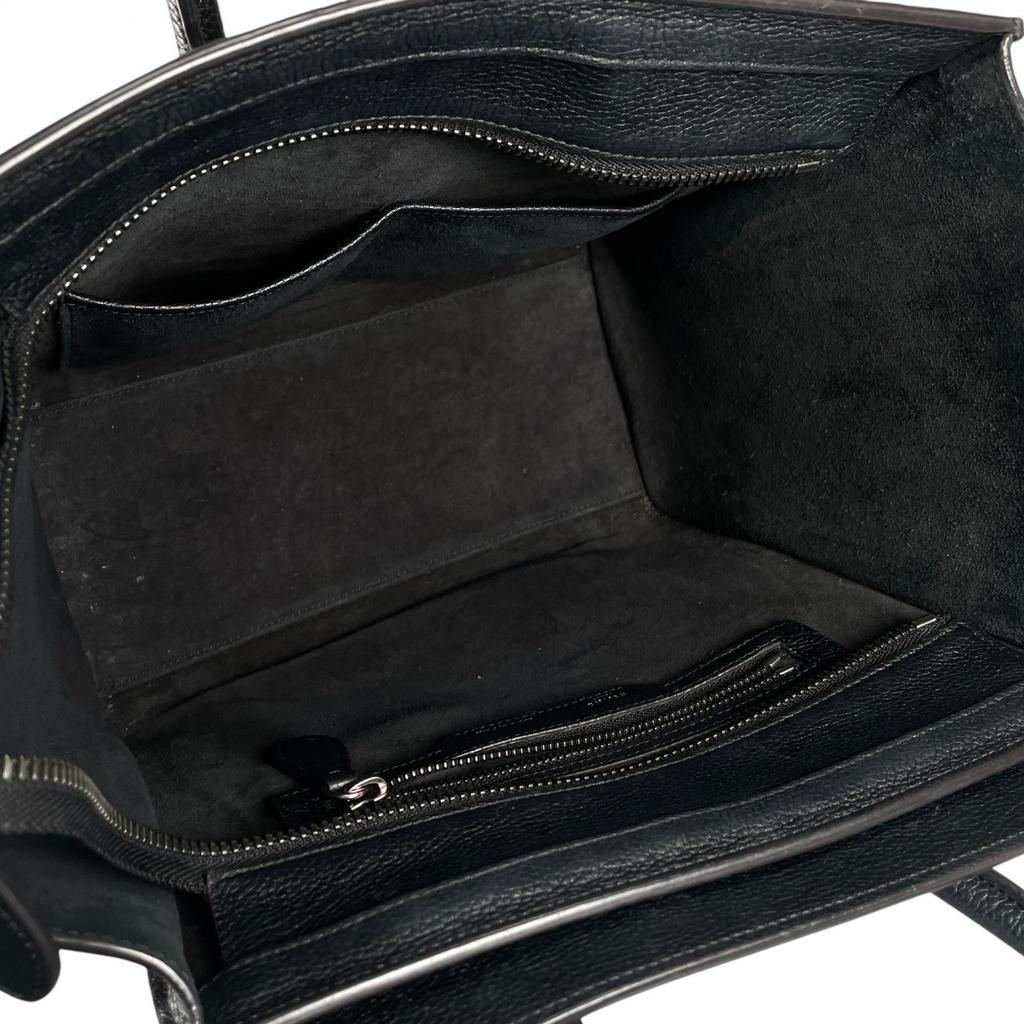 CELINE Luggage micro shopper S-AI-4168 Handbag black Women used